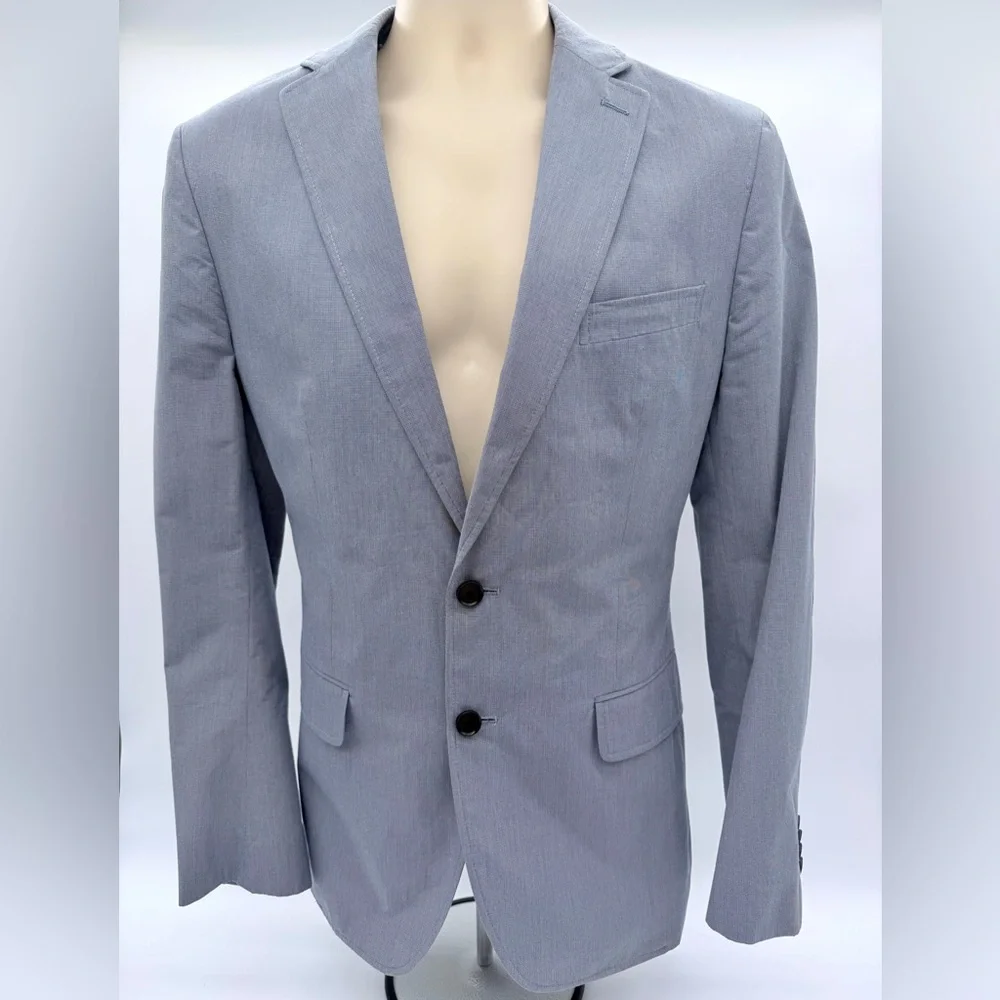 Banana Republic Men's Light Gray Two-Button Sport Coat